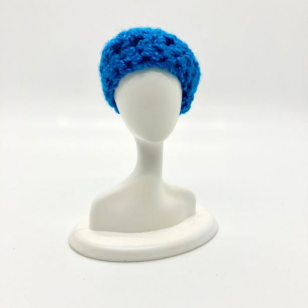 4 HAND KNITTED SEED STITCH BARBIE  DOLLS HATS